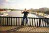 Alexandr on the Krymsky bridge.